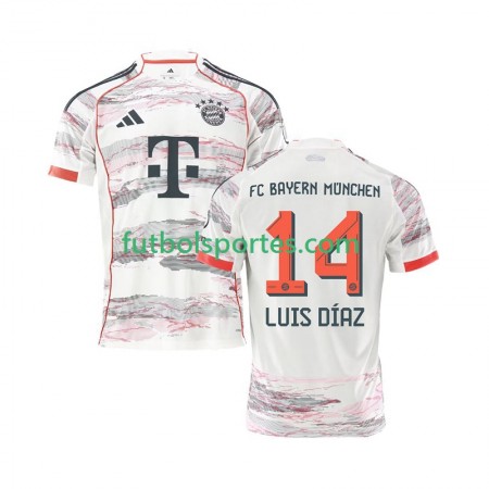 Camiseta Bayern de Múnich Luis Diaz 14 Segunda Equipación 2025/2026